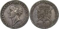 Schaumburg Lippe Taler Wilhelm I. Friedrich Ernst, Haare in Wellen -