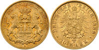 10 Mark 1888 Hamburg Stadtwappen ss