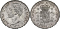 Spanien 5 Pesetas 1876 DE-M Alfonso XII. fast vz 701.62 元  ＋  77.18 元 运费