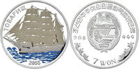 Korea 7 Won Gorch Fock I als Tovarisc -