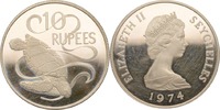 Seychellen 10 Rupees Suppenschildkröte -