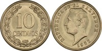 El Salvador 10 Centavos Francisco Morazan -