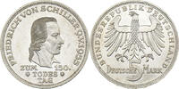 BRD 5 DM 1955 Friedrich von Schiller vz-st 1,715.08 元  ＋  77.18 元 运费
