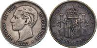 Spanien 5 Pesetas Alfonso XII. -