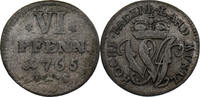 Paderborn 6 Pfennig Wilhelm Anton von Asseburg -