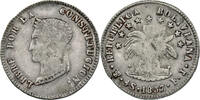 4 Soles 1857 PTS FJ Bolivien  ss