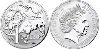 Australien 1 Dollar Känguru - Merlion Privy Mark -