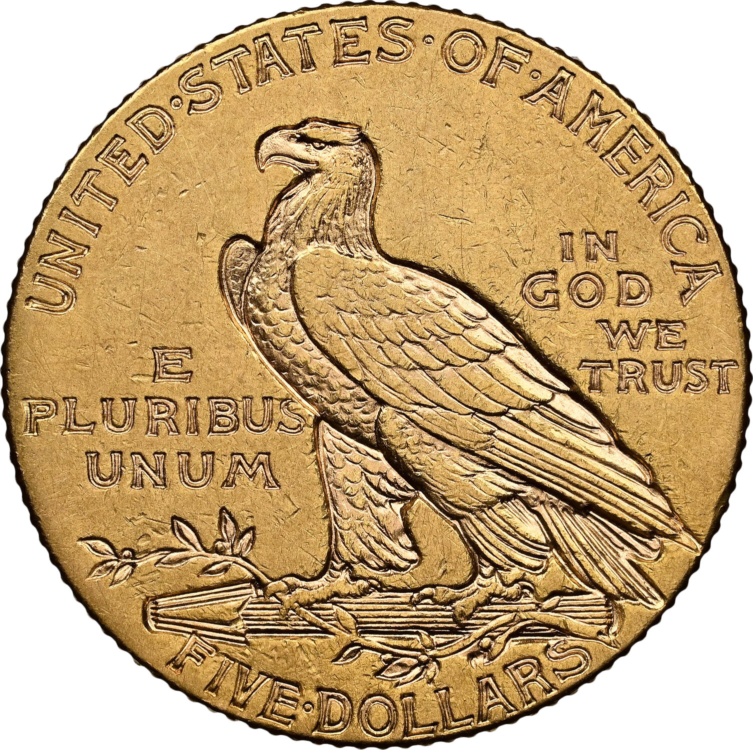 USA $5 HALF EAGLE 1915 NGC AU 53 | MA-Shops