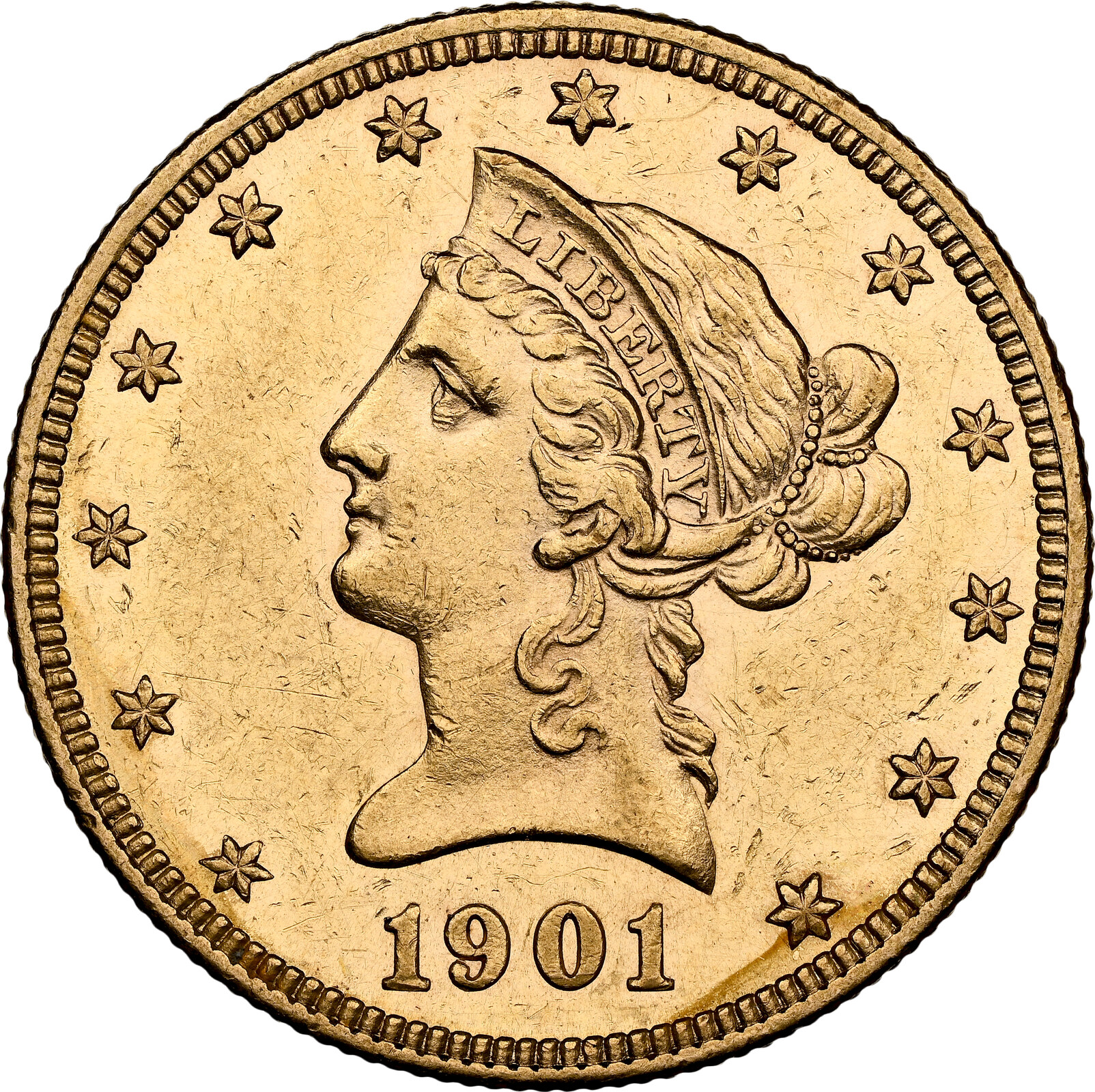 USA $10 EAGLE 1901 NGC MS 60 | MA-Shops