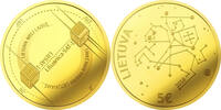 Lithuania 5 EUR The Lithuanians 5 euros gold coin -