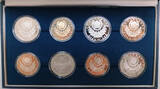 Korea 4 x 1000 & 4 x 2000 Won 1986 - 1988 Olympische Spiele 1988, Seoul, Komplettsatz Proof in OVP mit Zertifikat