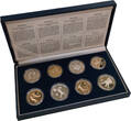 Korea 4 x 1000 & 4 x 2000 Won 1986 - 1988 Olympische Spiele 1988, Seoul, Komplettsatz Proof in OVP mit Zertifikat