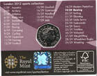 Großbritannien 50 Pence 2011 Elizabeth II, 1952 - 2022, 4. Portrait, Rudern, Llantrisant BU (ST) in OVP