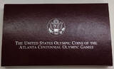 USA 1 Dollar 1995 D Olympische Sommerspiele, Atlanta, 1996, Sprint, Denver BU (ST) in OVP