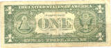 USA 1 Dollar 1957 A Silber Zertifikat, Blaues Siegel, Mottospruch, C. D. Dillon, A/A, Washington III- (sehr schön-)