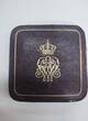 Preussen / Kaiserreich Medaille ohne Jahr Wilhelm II. und Auguste Victoria, Ehejubiläum, Goldene Hochzeit Proof mit Originalbox