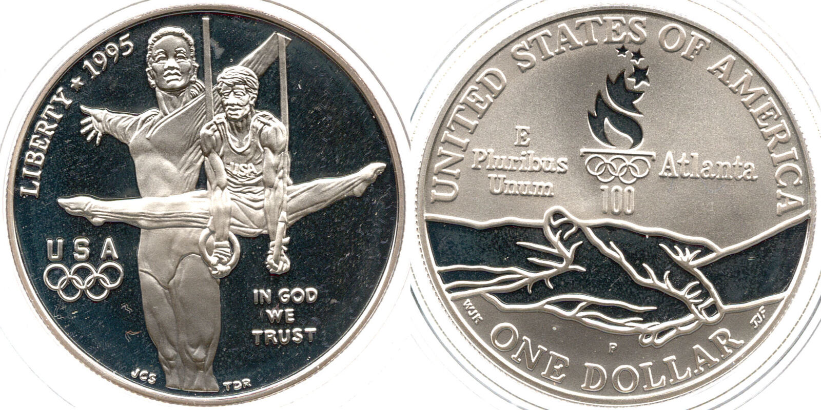 USA 1 Dollar 1995 P Olympische Sommerspiele, 1996 Atlanta, Philadelphia ...