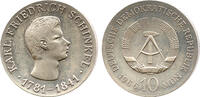 DDR 10 Mark Deutsche Demokratische Republik, 125. Todestag, Karl Friedrich Schinkel, 1841 -