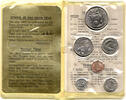 Singapur 1 $ 86 cts / 1,86 $ Singapore Mint, Uncirculated Set, Jahr des Tigers, Singapur -