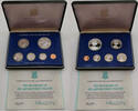 Britische Jungferninseln 1,91 Dollar Proof Set, Franklin Mint, 6 Münzen, Elizabeth II, Pennsylvania -
