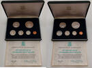 Britische Jungferninseln 1,91 Dollar Proof Set, Franklin Mint, 6 Münzen, Elizabeth II, Pennsylvania -