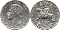 Sachsen 1 Thaler Johann I, 1854 - 1873, König von Sachsen, Ein Pfund Fein, Dresden, Siegestaler -