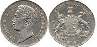 Württemberg 2 Gulden / Zwey Gulden König Wilhelm I., 1816 - 1864, Stuttgart, Staatliche Münze, R -