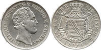 Sachsen 1 Thaler Friedrich August II., 1836 - 1854, Eine feine Mark, Dresden -