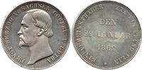 Sachsen-Coburg Gotha 1 Vereinsthaler 25. Jubiläum Regierung, Ernst II., 1844 - 1893, Dresden, 29. Januar -