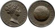Schweden Bronze Medaille Kristina, 1632 - 1654, G. Hamerani, NE · MI · BISOGNA · NE · MI · BASTA 1680 -