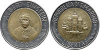 San Marino 500 Lire Albert Einstein, Wissenschaft für die Menschheit, Rom -