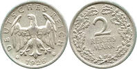 Weimarer Republik 2 Reichsmark Deutsches Reich, Stuttgart -