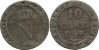 Frankreich 10 Centimes Napoleon I., 1804 - 1815, gekröntes Mongramm, Lille -