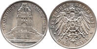 3 Mark 1913 Deutsches Kaiserreich / Sachsen 100. Jahrestag der Völkerschlacht bei Leipzig, Frederick August III vorzüglich - stempelglanz (VZ - S...