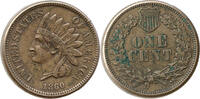 USA 1 Cent Liberty Head, Indischer Kopfschmuck, Pointed Bust, Philadelphia -