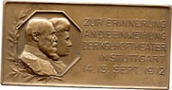 R&ouml;misch Deutsches Reich / W&uuml;rttemberg Medaille 1912 Inauguration. K&ouml;nigl... 115.62 US$  +  230.09 US$ shipping