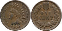 USA 1 Cent James Barton Longacre, ONE CENT, Indian Head -