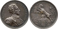 Medaille 1706 Schweden Karl XII, 1697-1718, auf die Siege des Königs und den Frieden von Altranstädt vz-