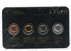 Lettland 4 x 2 Euro KMS Edelmetallset, Rotgold, Gelbgold, Ruthenium, Platin -