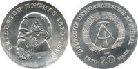 DDR 20 Mark Deutsche Demokratische Republik, 150. Geburtstag Friedrich Engels, 1820 - 1895 -