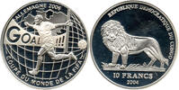 Kongo 10 Francs Fußball Weltmeisterschaft, 2006, Deutschland -