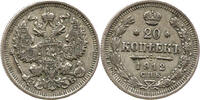 Russland 20 Kopeken Nicholas II, 1894 - 1917, Sankt Petersburg -