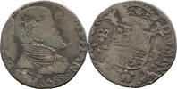 Spanisch Niederlande - Belgien 1/5 Philipstaler Philip II, 1556 - 1598, erster Jahrgang, Bruges, Flandern -