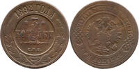 Russland 3 Kopeken Nicholas II, 1894 - 1917, Sankt Petersburg -