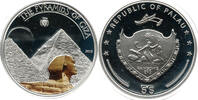 Palau 5 Dollar Die Pyramiden von Giza, Balzer, Die 7 Antiken Wunder, Sphinx -