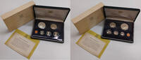 Britische Jungferninseln 1,91 Dollar Elizabeth II, 1952 - 2022, Franklin Mint, Pennsylvania, Proof Set -