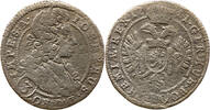 Böhmen 3 Kreuzer Josef I., 1705 - 1711, Prag, Reichsadler mit Schwert und Zepter -