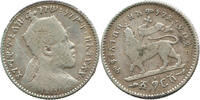 Äthiopien 1 Gersh Äthiopien 1 Gersch - 1/20 Birr 1903 A Menelik II. (1889 - 1913) s-ss -