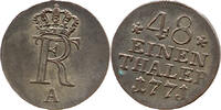 Preußen 1/48 Thaler Friedrich II., 1740 - 1786, Berlin, FR-Monogramm -