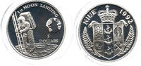 Niue 5 Dollar Elizabeth II., 1952 - 2022, Erste Mondlandung, -